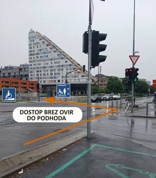 Na postaji Železniška postaja Ljubljana spremenjen dostop na perone tudi za gibalno ovirane osebe (2)